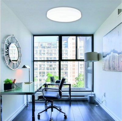 Llambë tavani LED Boston, 2x36W, me telekomandë, e bardhë