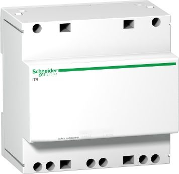 Transformator sigurie Schneider Acti 9 iTR A9A15220, 40VA, 230V në 12/24V, i bardhë