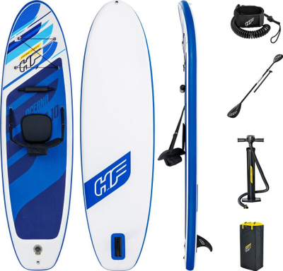 Dërrasë SUP me fryrje Bestway Hydro-Force Oceana, 10', me komplet pajisjesh, bardh e bojëqielli