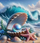 Set mozaiku me diamante Norimpex Diamond Mosaic Shell Coast, dekor muri, shumëngjyrësh