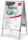 Stender posterash Nobo Poster Stand, formati A0, ngjyrë argjendi