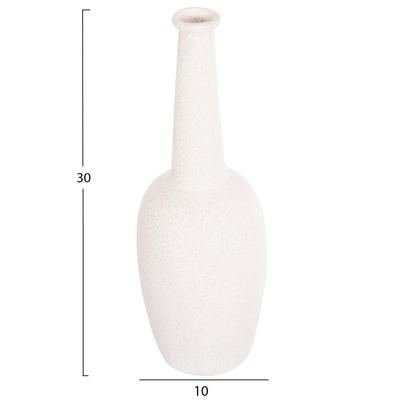 Dekor tavoline qeramike Elendil Φ10x30Hcm (HM4592.01), bardhë