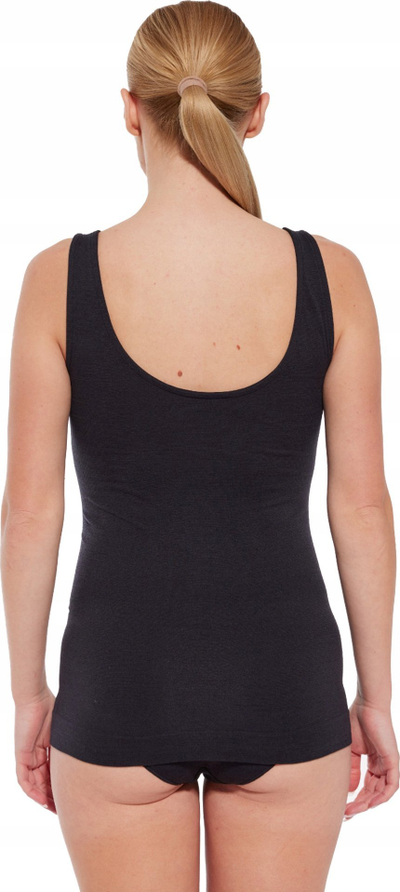 Bluzë pa mëngë BRUBECK Comfort Merino për femra, termoaktive, madhësia M, e zezë