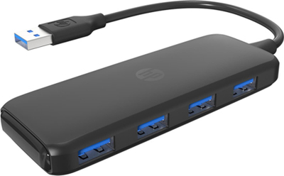 USB хаб Hewlett Packard DHC-CT110, 4 порти, USB 3.0, црн