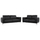 Set dhomë ndenjeje Kenzie 2-pjesësh HM11284.01, zezë