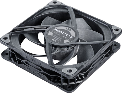 Ventilatorë PC Phanteks T30 PWM, 120mm, set me 3 copë, ngjyrë e zezë