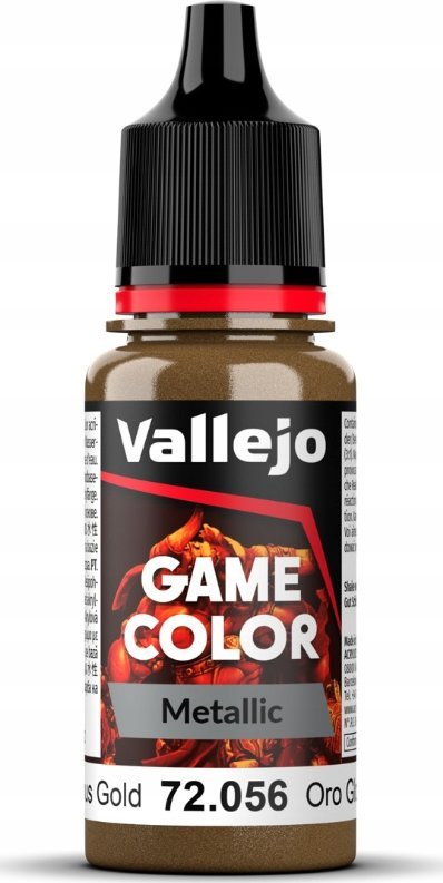 Акрилна боја Vallejo Game Color 72056 Glorious Gold, 17ml, златна металик