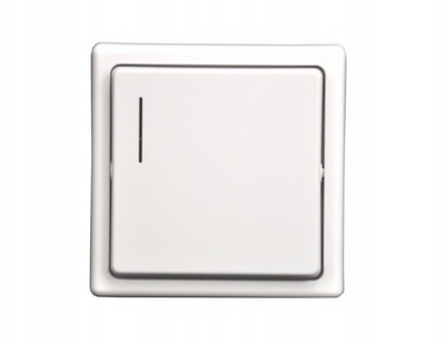 Buton murale Scot RC-1B, 2 taste, 6V, i bardhë