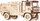 Puzzle 3D druri Eco Wood Art MAZ 5309RR, 306 copa, shkallë 1:20, ngjyrë druri natyrale