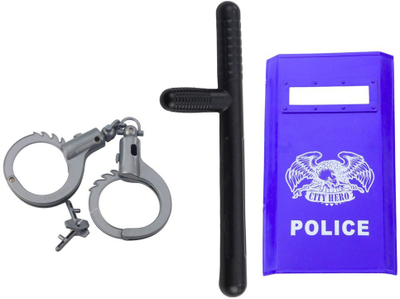 Set lojrash policie për kalamoj, 9 pjesë, aksesorë plastike, shumëngjyrëshe