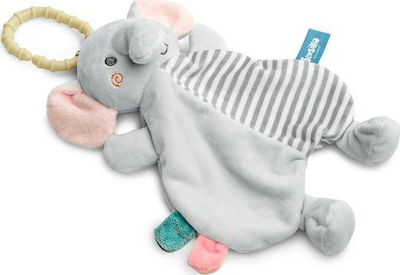 Lodër pelushi Sensillo Minizoo, elefant me unazë varëse, për bebe, gri