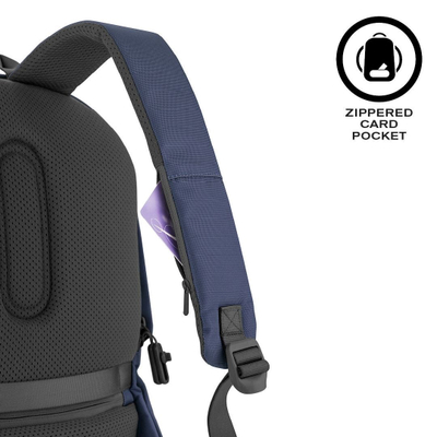 Çantë shpine XD Design Bobby Soft, 15.6", kundër vjedhjes, blu navy