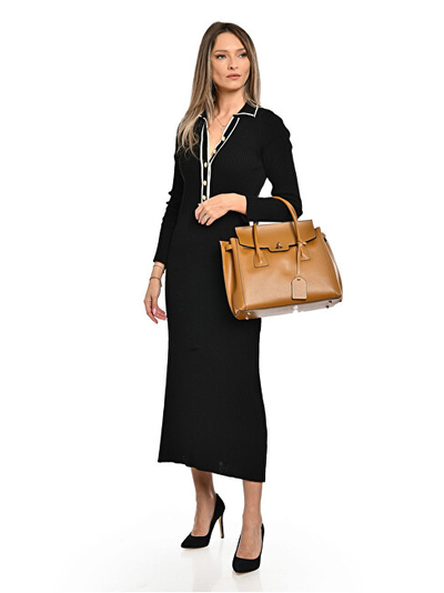 Çantë tote WHOLESALE AW25 LV 479, lëkurë natyrale, cognac