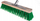 Kokë fshese Geko G65032, 40cm, fijë plastike për oborr, jeshile
