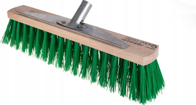 Kokë fshese Geko G65032, 40cm, fijë plastike për oborr, jeshile