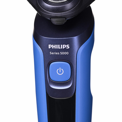 Brisk elektrik Philips Series 5000 S5466/17, pa tela, i papërshkueshëm nga uji, i zi e blu