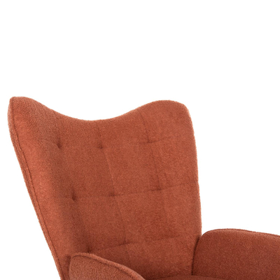 Kolltuk me stol Crawley 70x74x105Hcm (HM8918.22), portokalltë/ zezë