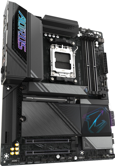 Motherboard GIGABYTE X870E AORUS PRO, për AMD Ryzen 9000, DDR5, Wi-Fi 7, ngjyrë e zezë