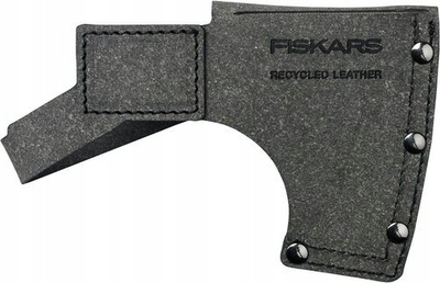 Futrollë për sëpatë Fiskars Premium Recycled Leather Sleeve XS, lëkurë e ricikluar, gri e errët