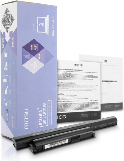 Bateri laptopi Mitsu Sony BPS22, 4400mAh, 10.8V, e zezë