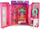 Shpi kukullash Leantoys Doll House In A Suitcase, me kukull, për tu marrë me vete, rozë