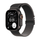 Apple Watch Ultra 3 Cellular 49mm Black Titanium Case with Black Titanium Milanese Loop, Medium