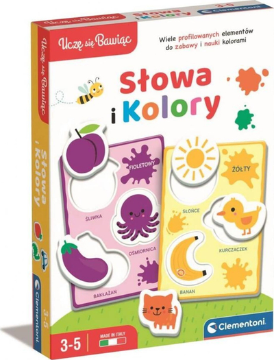 Loja edukative Clementoni I Learn Having Fun Words and Colors, për moshat 3-5 vjeç, shumëngjyrëshe
