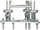 Set ankorash betoni DELTA MK-1.5 KOT-HD, M16, çelik i galvanizuar