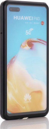 Mbulesë magnetike 360° Wozinsky Cam Slider për Huawei P40, xham i integruar, kapak kamere, e zezë