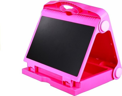 Tabla dyanshme për fëmijë LEAN Toys, për shkumësa dhe markera, me aksesorë, rozë