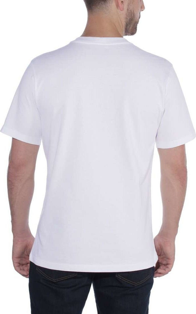 Блуза Carhartt Dearborn Relaxed, памук Heavyweight, големина S, бела