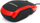 Mouse optik Omega OM-072, 800 DPI, USB, i zi me të kuqe
