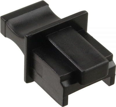 Mbulesë për prizë RJ45 InLine, e zezë, 1 copë (59942E)