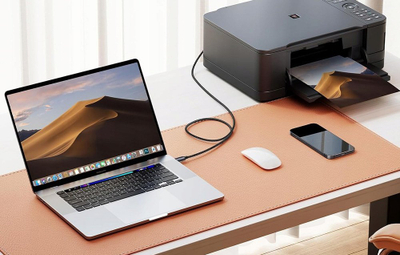 Kabllo printeri Ugreen US370 45106, USB C me USB B, 2m, e zezë