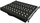 Rafth tërheqës rack 19" 1U, thellësi 570mm, 4 pika montimi, i zi