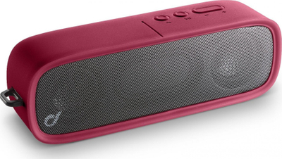 Kuti Bluetooth portabël Cellularline SPARKLE, me mikrofon, e kuqe e zezë