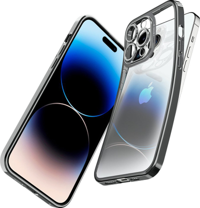 Mbulesë telefoni Spigen Optik Crystal, për iPhone 14 Pro Max, transparente, gri krom