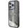 Mbulesë telefoni Guess Liquid Glitter Gold Stripes për iPhone 15 Pro, hard case, transparente me shkëlqim, e zezë