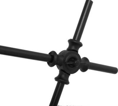 Lampë tavoline Beliani HORTON, metal, e rregullueshme, e zezë