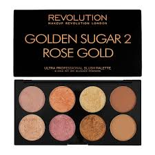 Paletë për ruzh Revolution Golden Sugar 2 Rose Gold, 1.6 g