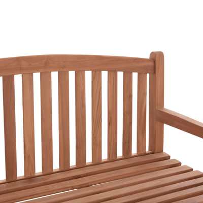 Stol kopshti HomeMarkt Elena HM18125, dru teak, 150x61x95 cm, ngjyrë natyrale