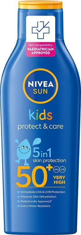 Krem dielli për kalamaj Nivea Sun Kids Protect &amp; Care 5in1, SPF 50+, 200ml