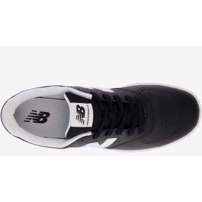 Патики New Balance BB80, синтетичка кожа, гумен ѓон, бели и црни