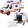 Autoambulancë lodër Ambulance 22731, me drita e zë, me barrelë, e bardhë