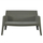 Divan kopshti SLEEK HM6366.05, polipropilen, 2 vende, 133x68x73 cm, ulliri i errët