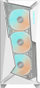 Kasë Gigabyte C301 Glass White V2, Midi Tower