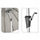Çadër dielli Sunshade Shanghai, 270 cm, me crank, ngjyrë taupe