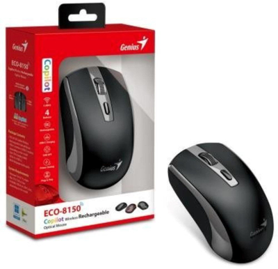 Mouse wireless Genius ECO-8150, optik 1200DPI, i zi-gri