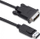 Kabllo Qoltec DisplayPort në DVI D, 1.8m, e zezë