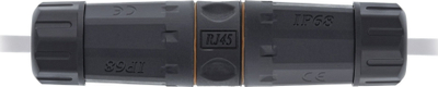 Lidhës rrjeti InLine Cat.6A, IP68, 2x RJ45 F F, i zi